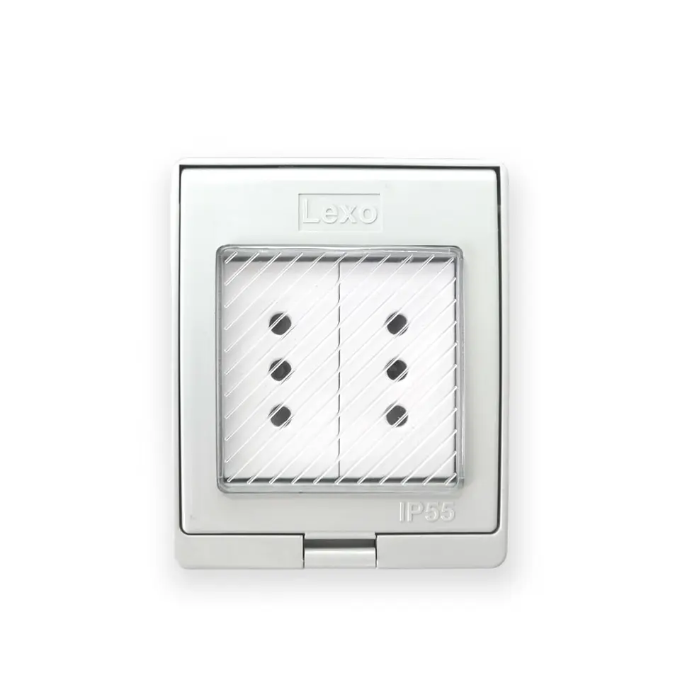 Hidrobox Enchufe Doble 10A - Lexo 1