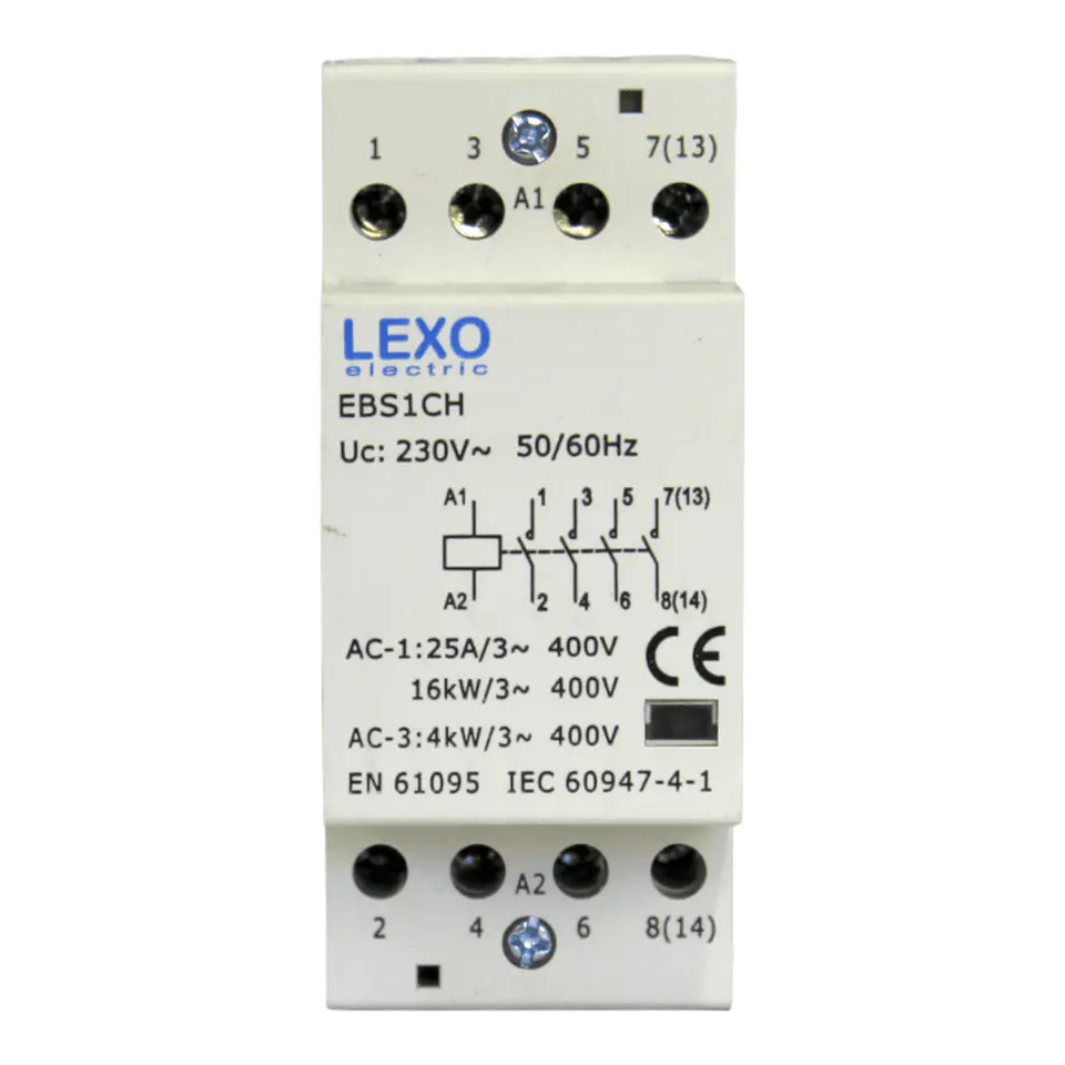 Contactor Modular 4X25A - Lexo 1