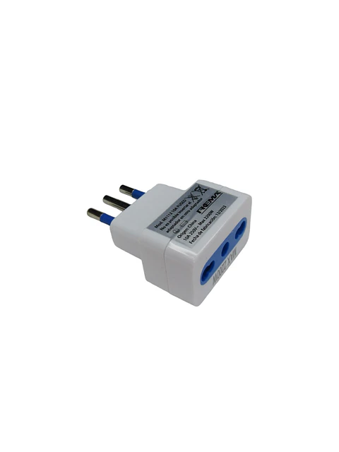Adaptador Plano Blanco De 10A - 10/16A Con Proteccion - Rema