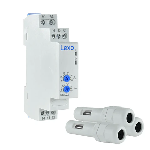 Relé Controlador De Nivel De Líquido, 24-240V AC/DC, 1 Módulo Din