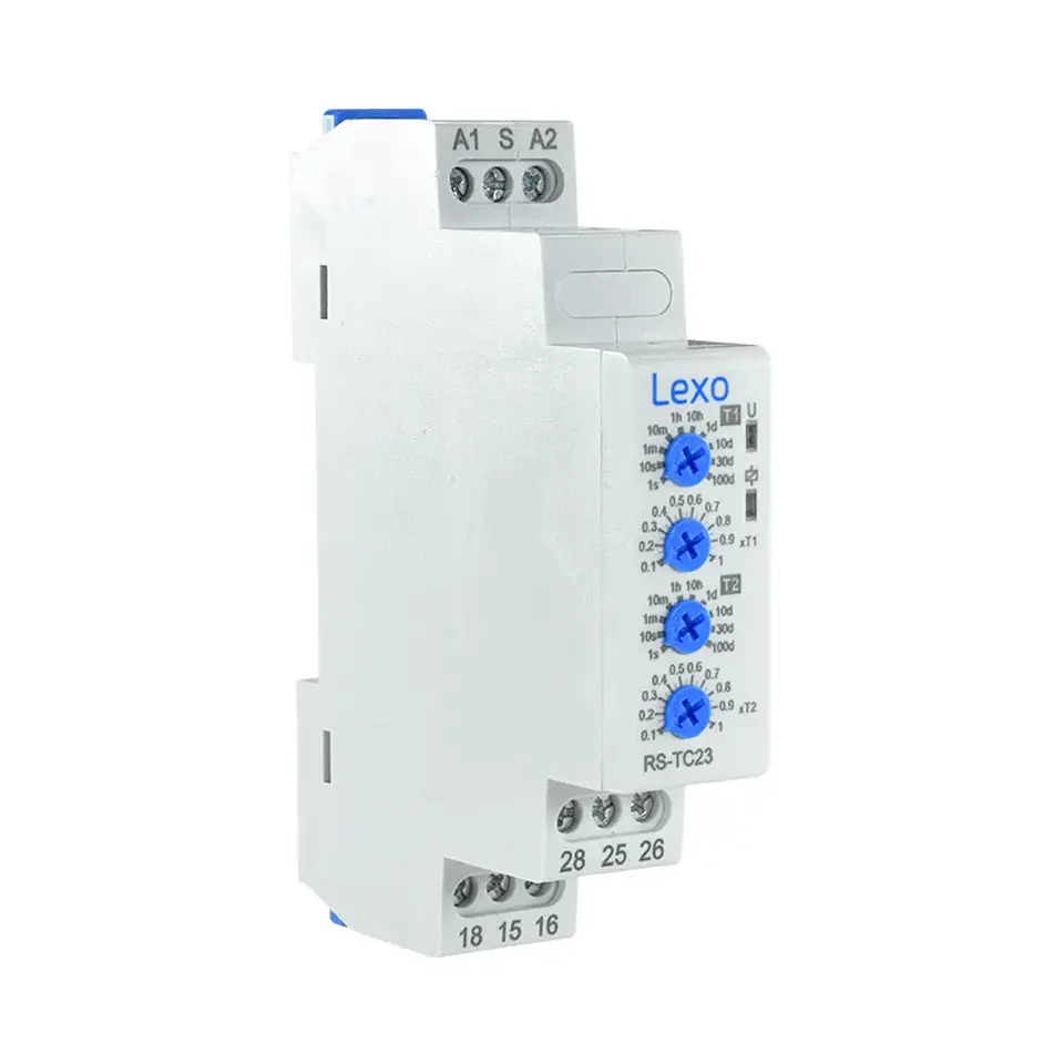 Rele Temporizador Asimetria 24-240V 100Dias -Lexo 1