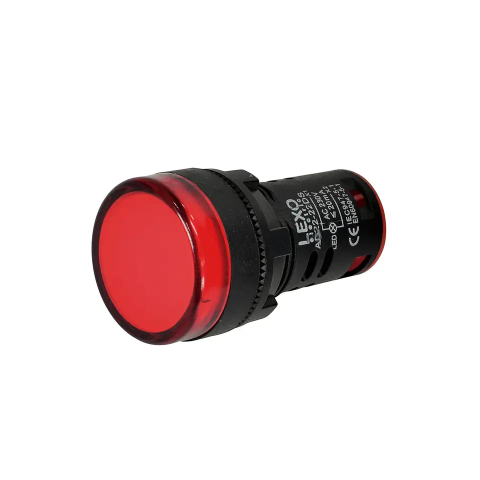 Luz Piloto 230V-22Mm Rojo -Lexo 1
