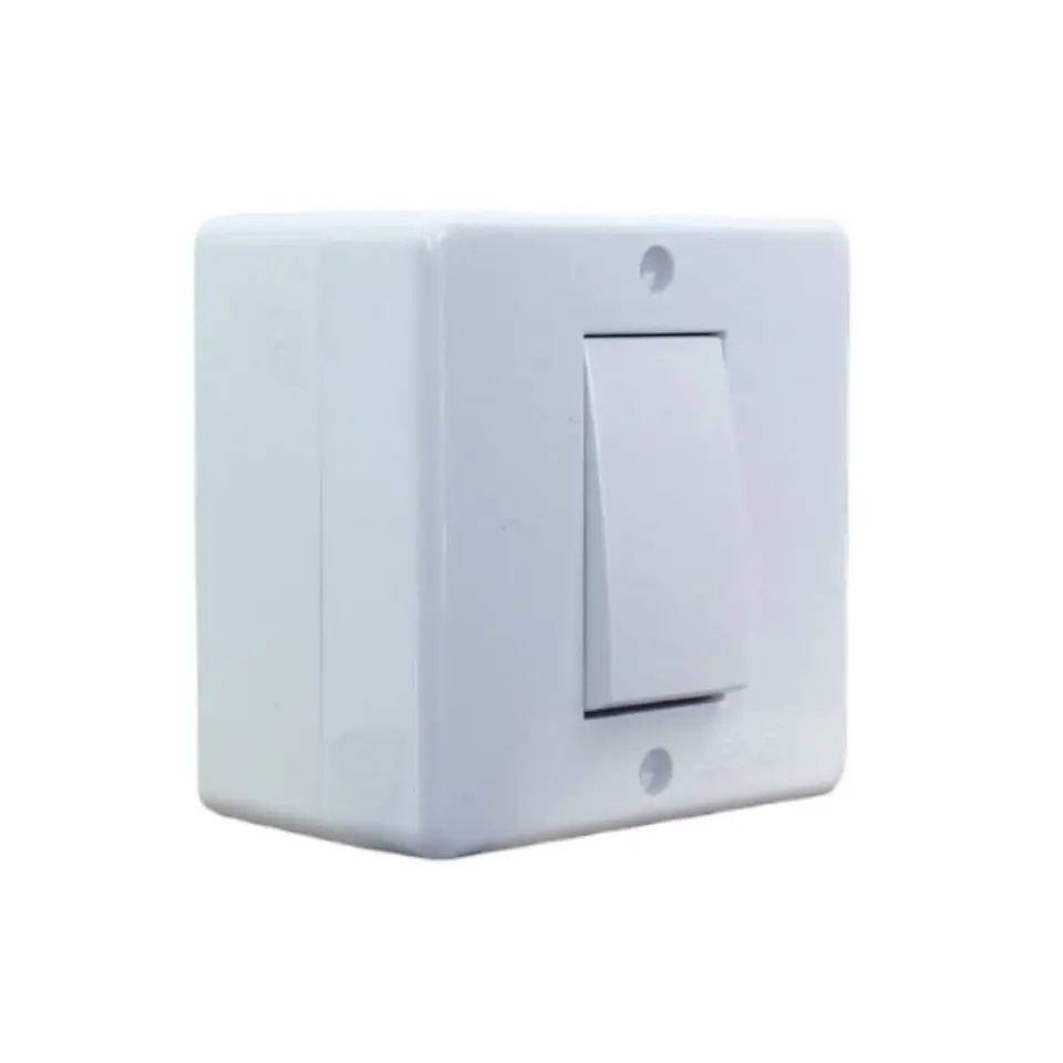 Casquete Ip20 Interruptor Simple Sobrepuesto 9/24 Blanco Lexo 1