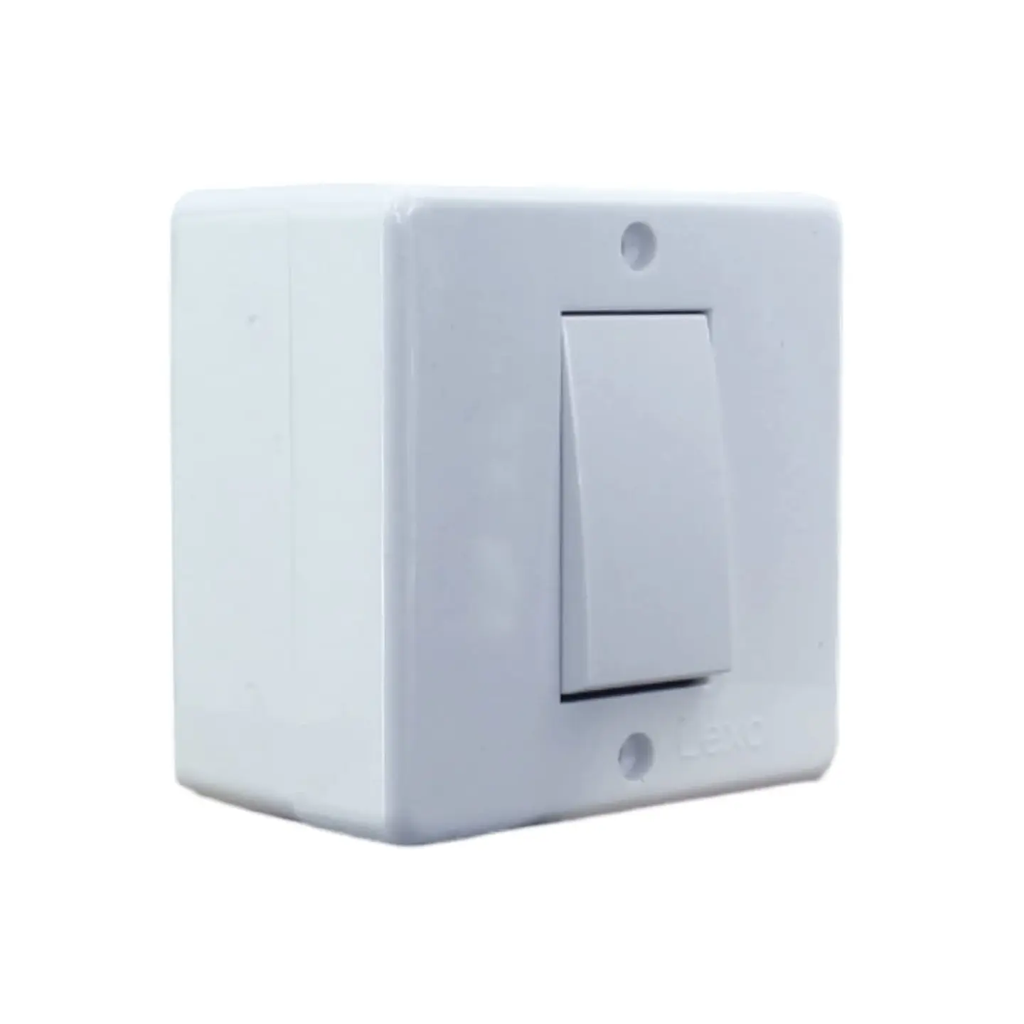 Casquete Ip20 Interruptor Simple Sobrepuesto 9/12 Blanco Lexo 1