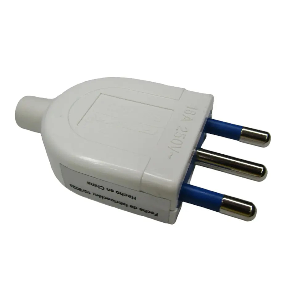 Enchufe Macho Volante Blanco 16A - Rema 1