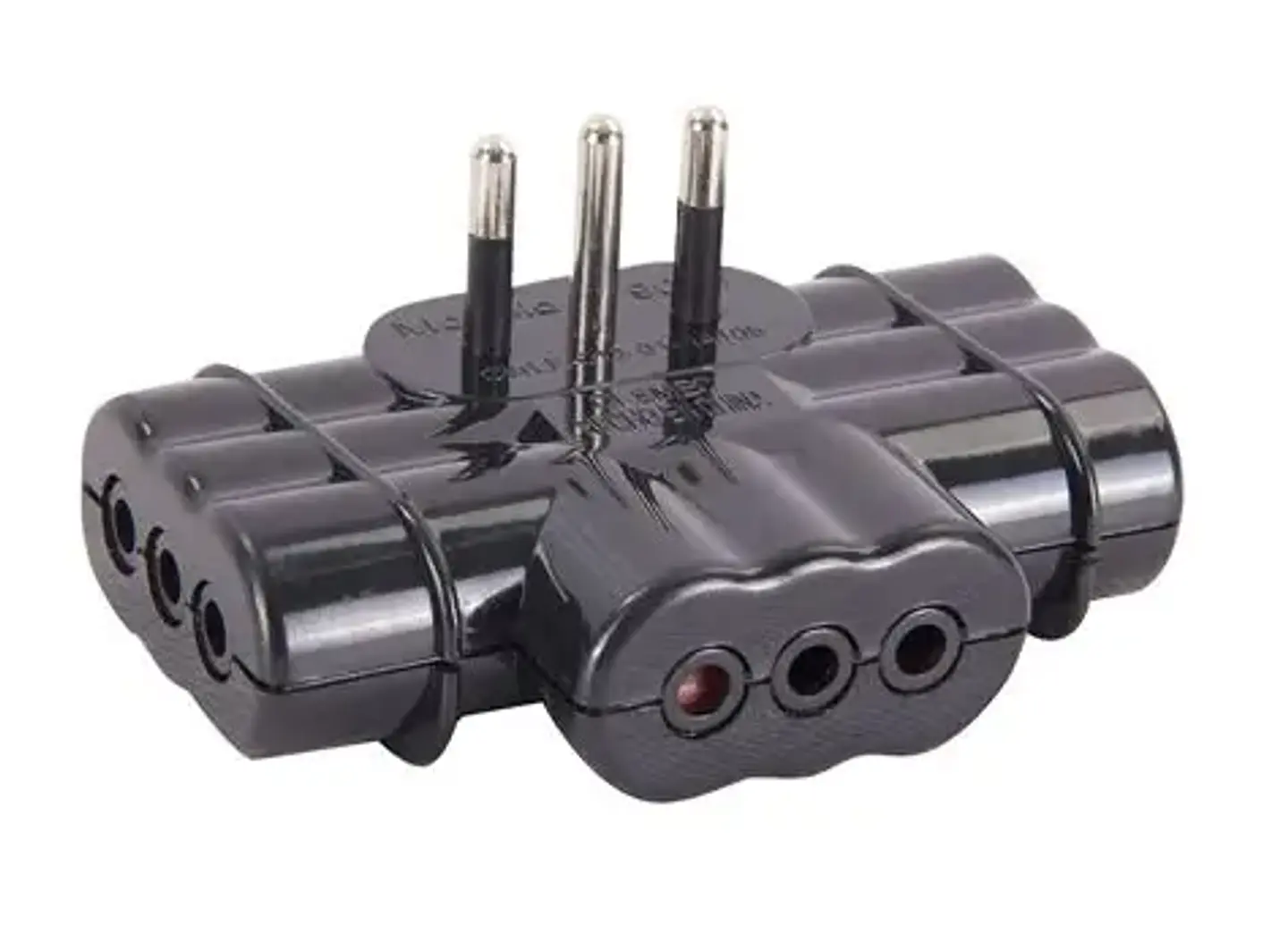 Adaptador Triple Plano 10A- Negro Rema 1