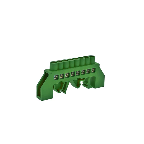 Barra Bronce Aislante Verde 8P