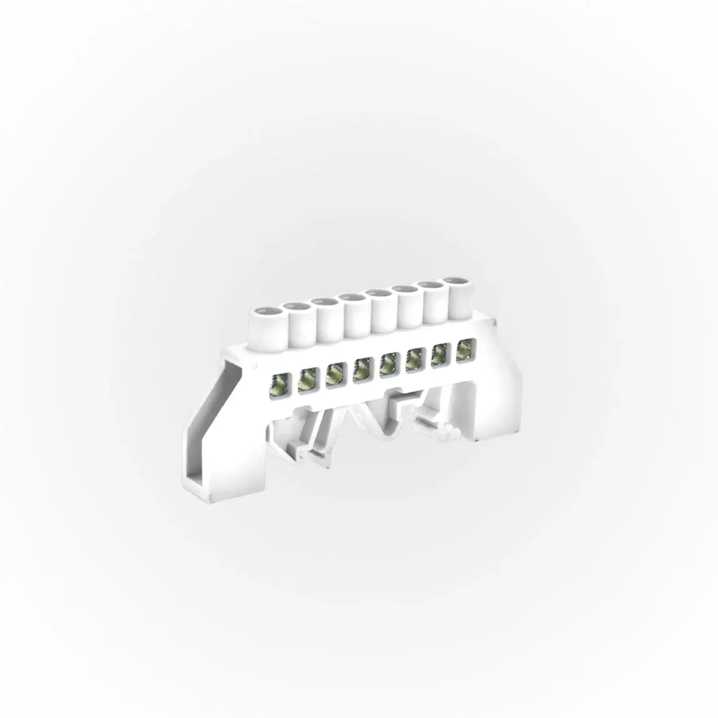 Barra Bronce Aislante Blanca 8P 1