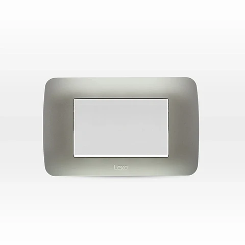 Interruptor Teclon 9/24 Blanco - Plata