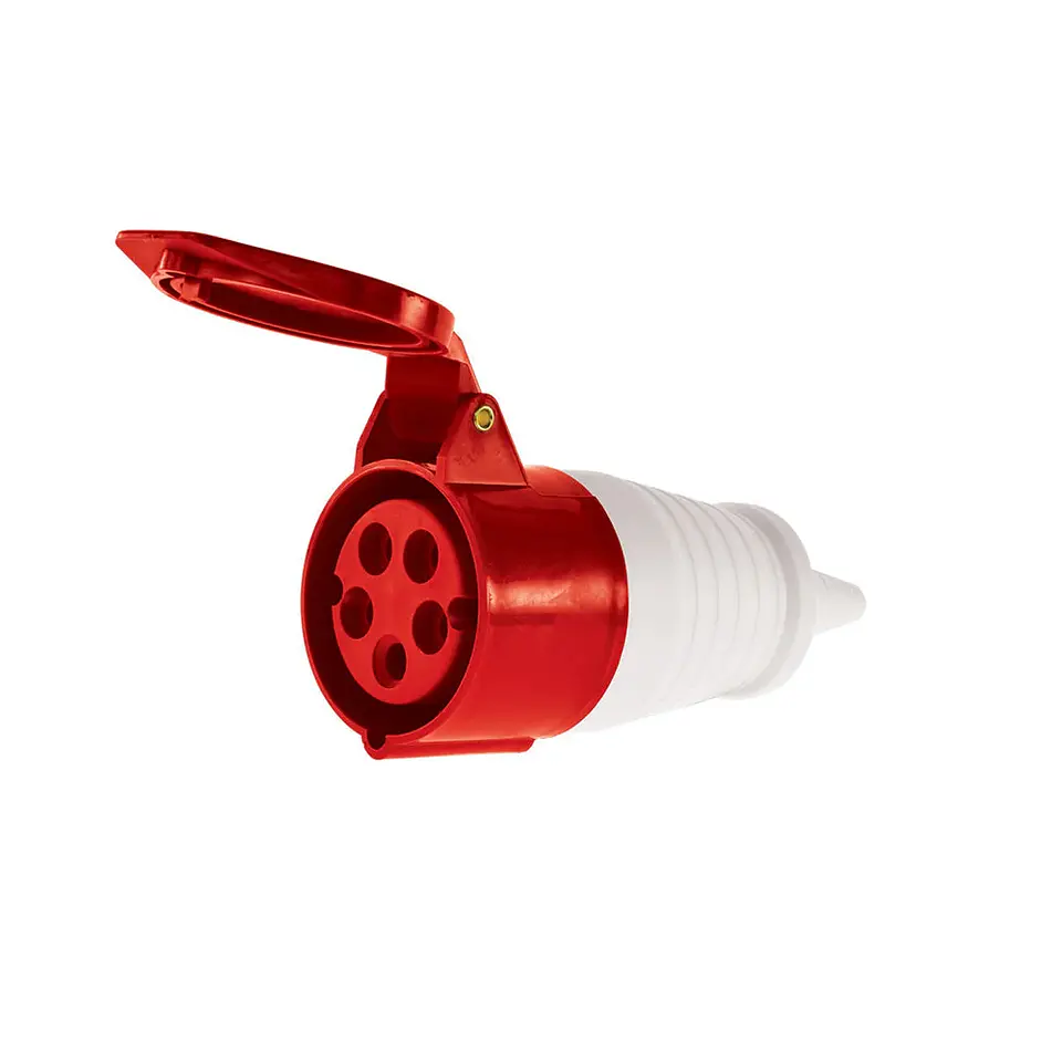Enchufe Industrial Hembra Volante Ip44, 32A, 380V, 3P+N+T 1