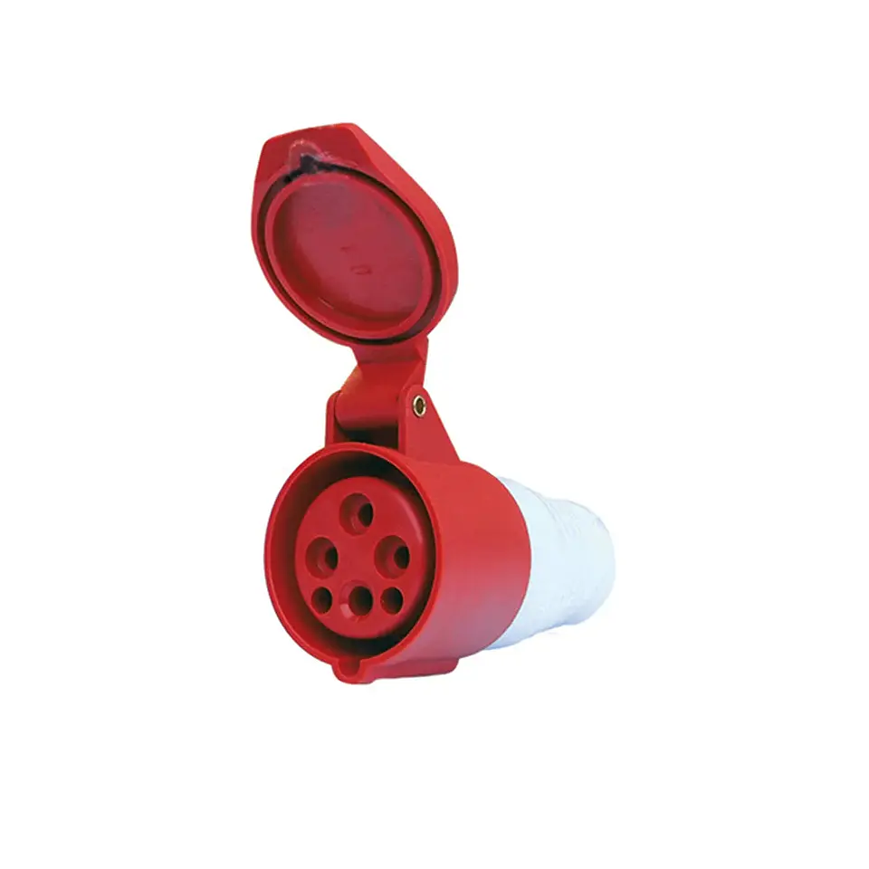 Enchufe Industrial Hembra Volante Ip44, 16A, 380V, 3P+N+T 1