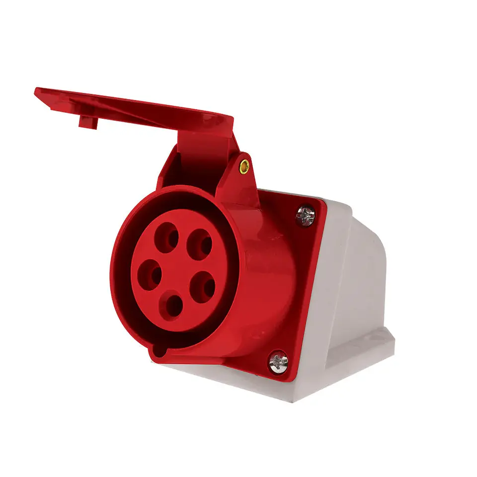 Enchufe Industrial Hembra Sobrepuesta Ip44, 32A, 380V, 3P+N+T 1