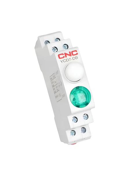 Pulsador C/Ret A Riel Din 220V 2No 1Nc -Cnc Verde