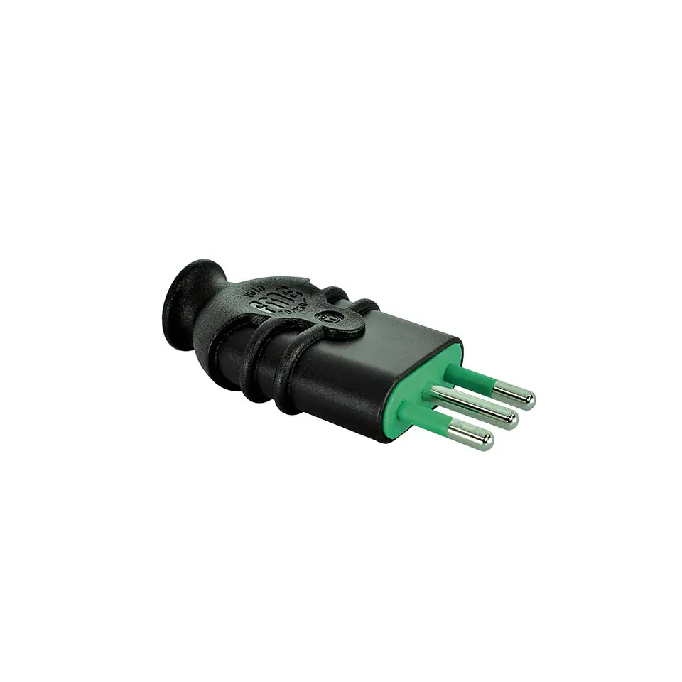 Enchufe Macho Negro 10A - Fanton 1