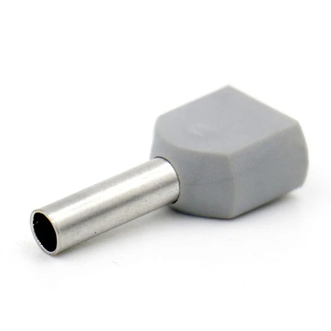 Ferrul Doble 2X2.5Mm Gris 100Un -Cnc