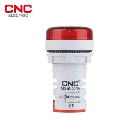 Luz Piloto Roja Con Voltimetro 220Vac- Cnc