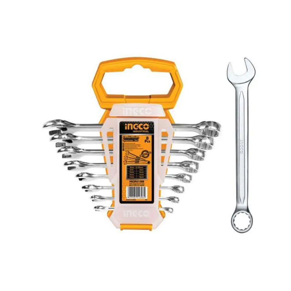 Set Llaves Punta Corona Industrial 8Pcs 1/4 3/4- Ingco 1