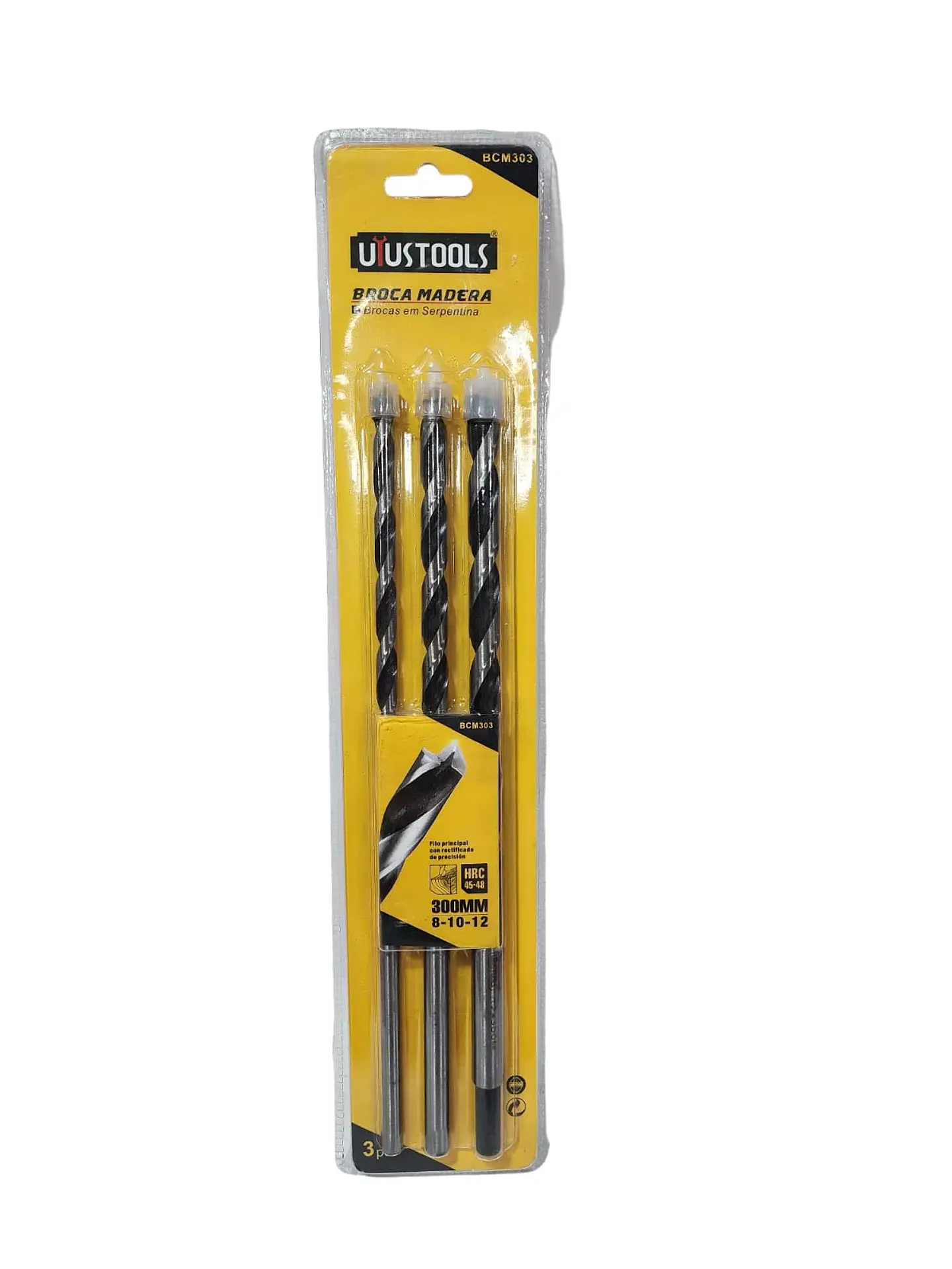 Set Broca Madera 3X300Mm-Uyustools 1