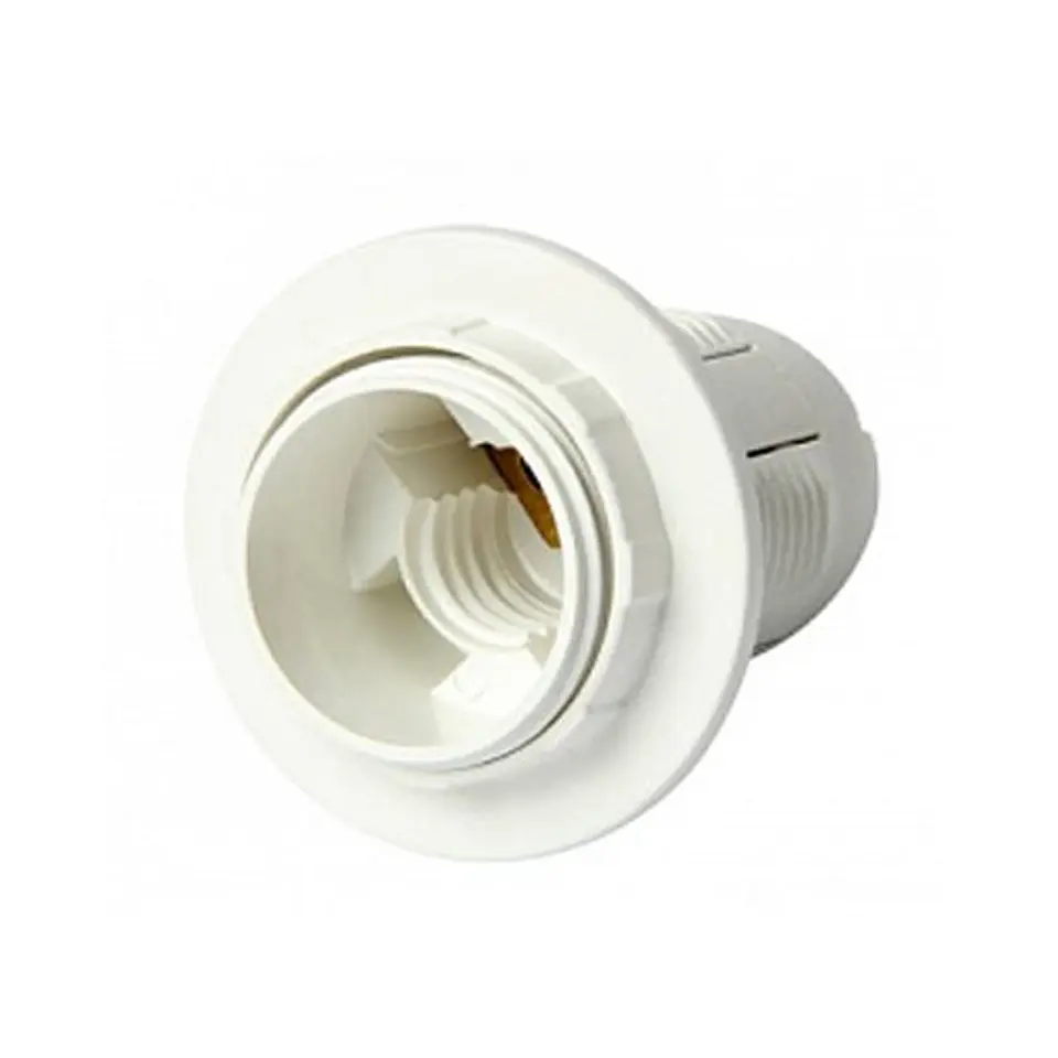 Soquete Con Anillo Blanco E-27 -Rema 1