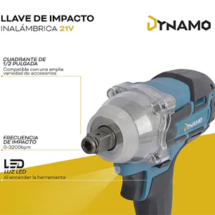 LLave de Impacto Inalambrico 21V 