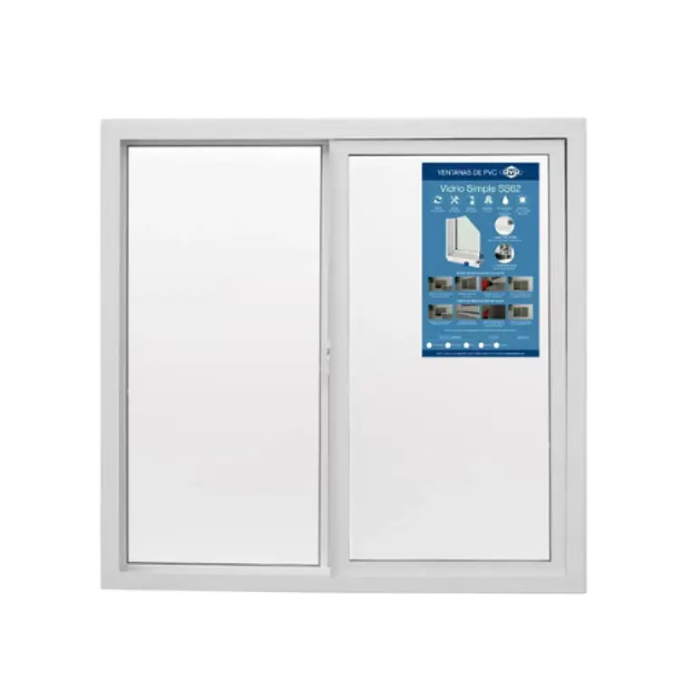 Ventana Pvc Mon 121x100cm 4mm  Blanca 1