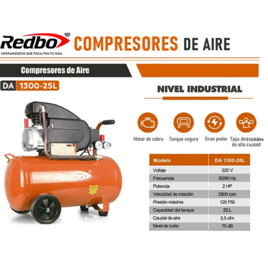 Compresor de Aire 25L 3