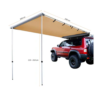 Toldo Camping Lateral Para Auto Techo 