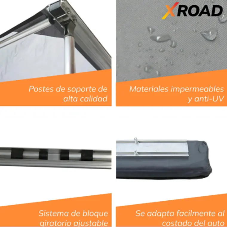 Toldo Camping Lateral Para Auto Techo  4