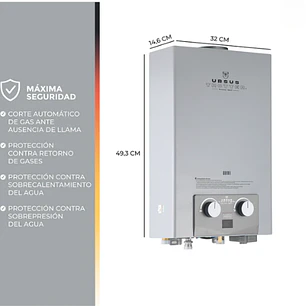 Calefón Tiro Natural 5 Litros Komfortek 