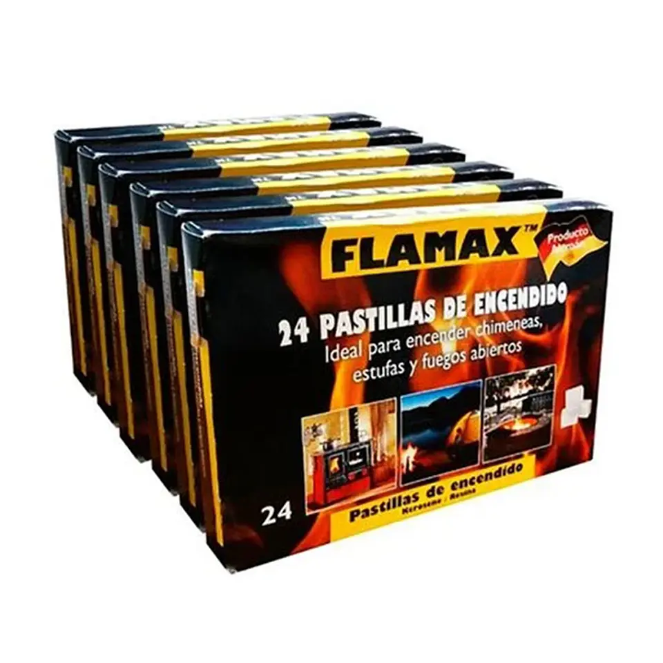 PASTILLAS DE ENCENDIDO SIN OLOR FLAMAX 1