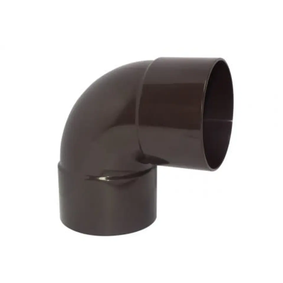 CODO PVC PARA CANALETA 87.5° MARRON H-H 1