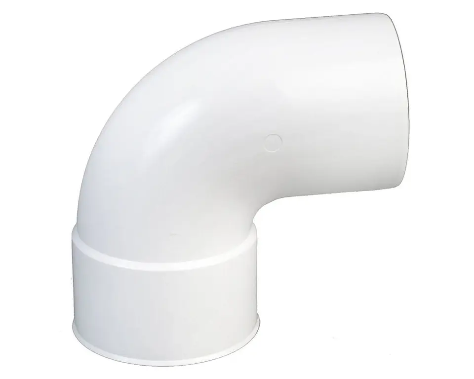 CODO PVC PARA CANALETA 87.5° BLANCO M-H 1