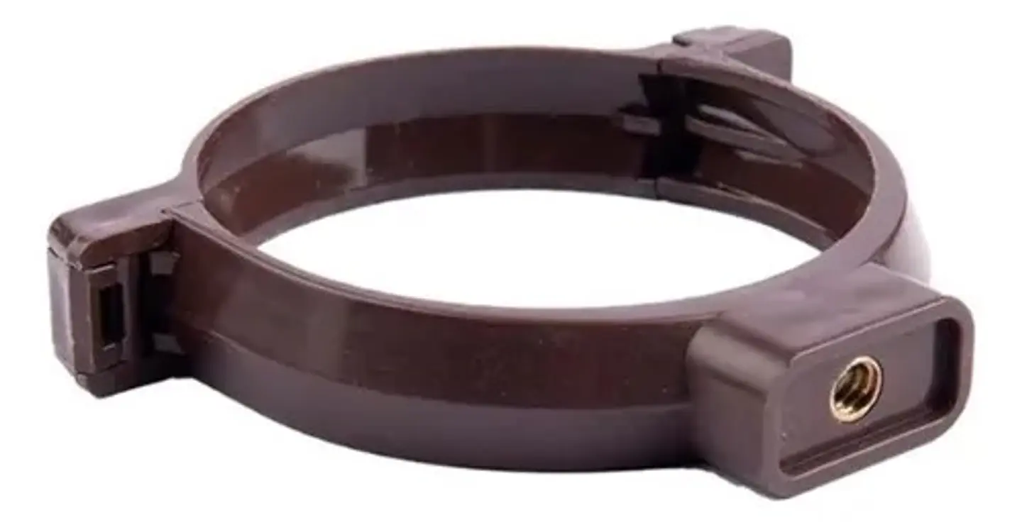 ABRAZADERA TUBO PARA CANAL MARRON 1