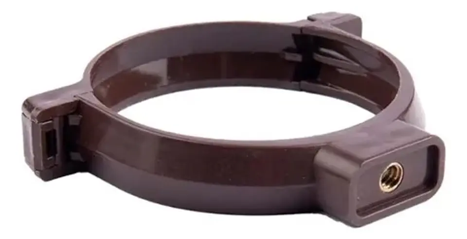 ABRAZADERA TUBO PARA CANAL MARRON 1