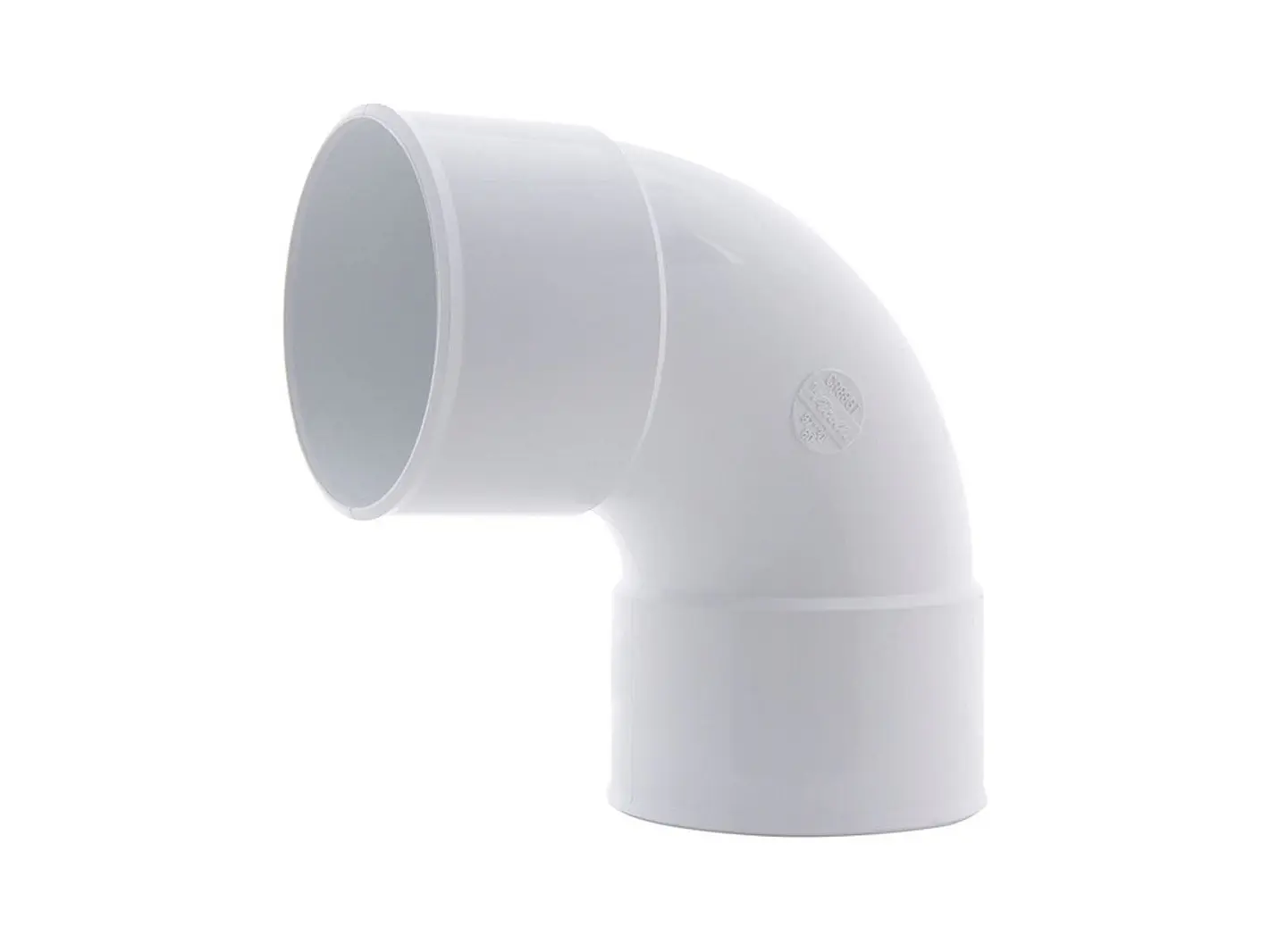 CODO PVC PARA CANALETA 87.5° BLANCO H-H 1