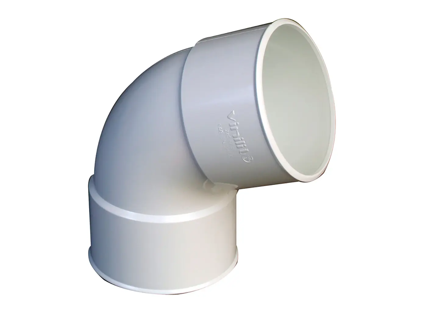 CODO PVC PARA CANALETA 67.5° BLANCO H-H 1