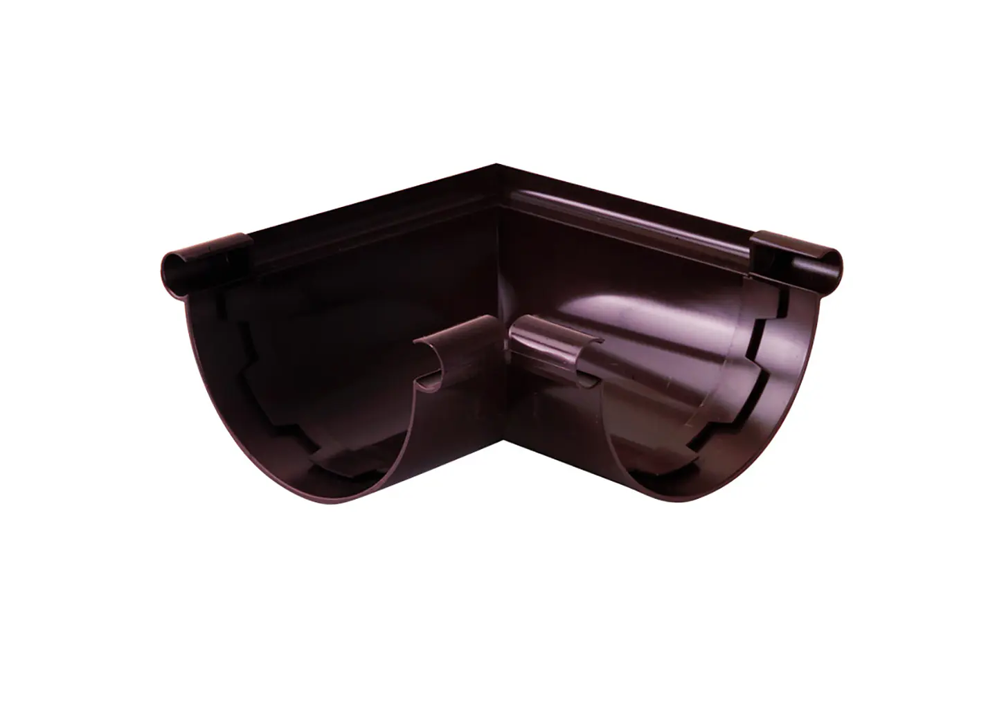 ESQUINA EXTERIOR INTERIOR PVC MARRON PARA CANALETA 1