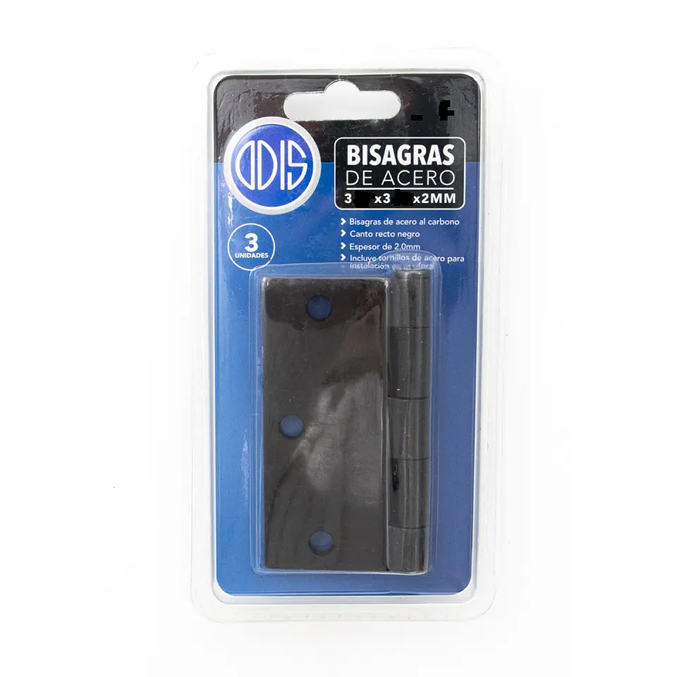 BISAGRA ACERO ODIS 3 X 3 NEGRO 1