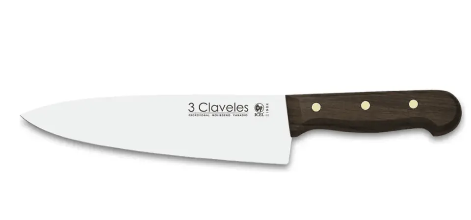 CUCHILLO 3 CLAVELES MANGO MADERA 1
