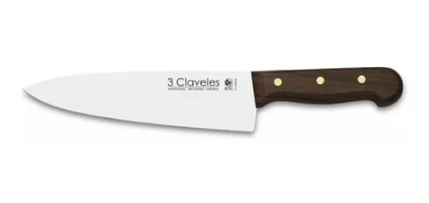 CUCHILLO 3 CLAVELES MANGO MADERA