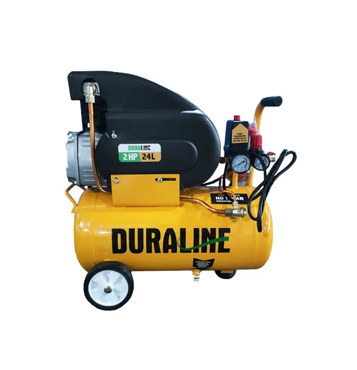 COMPRESOR DURALINE 2HP 24 LTS CON KIT 1
