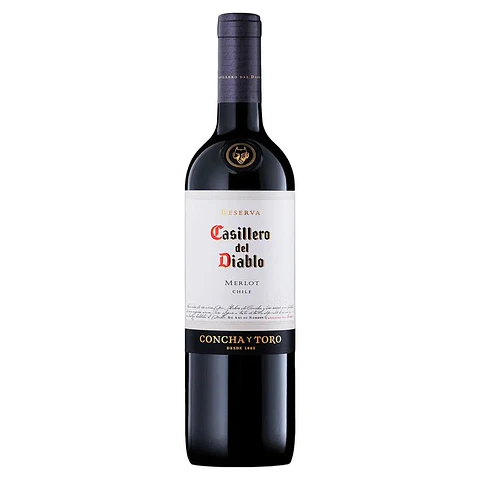 VINO CASILLERO DEL DIABLO 750CC MERLOT