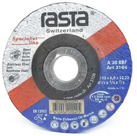 DISCO CORTE RASTA DESBASTE METALICO 4 COPA