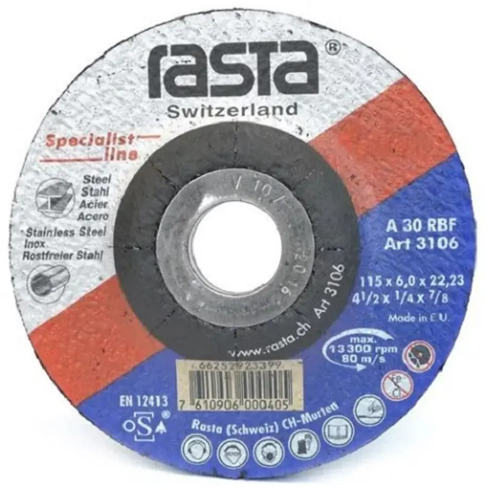 DISCO CORTE RASTA DESBASTE METALICO 4 COPA 1