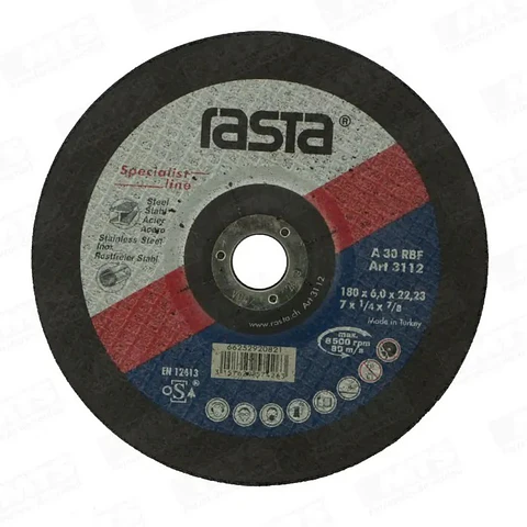 DISCO CORTE RASTA DESBASTE METAL 7 COPA