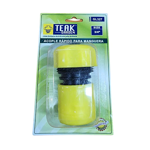 ACOPLE RAPIDO PARA MANGUERA 3/4 TEAK GARDEN