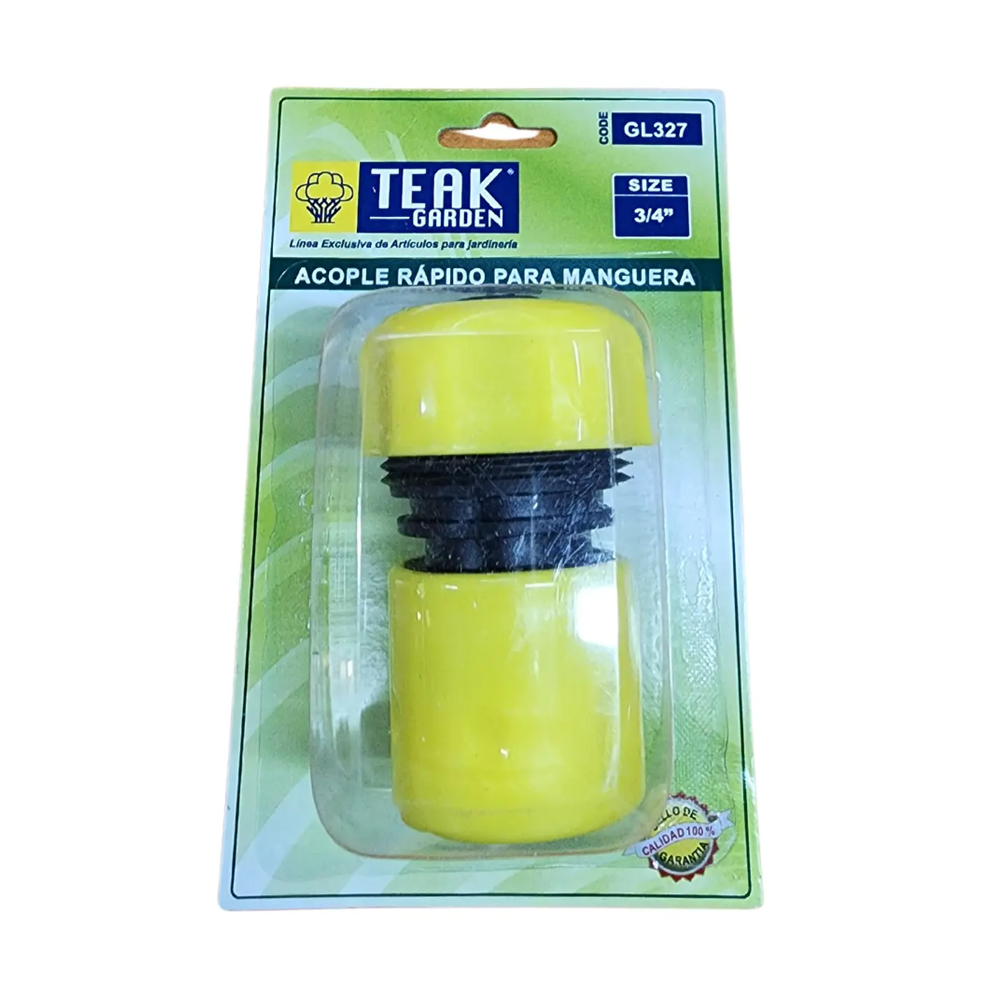 ACOPLE RAPIDO PARA MANGUERA 3/4 TEAK GARDEN 1