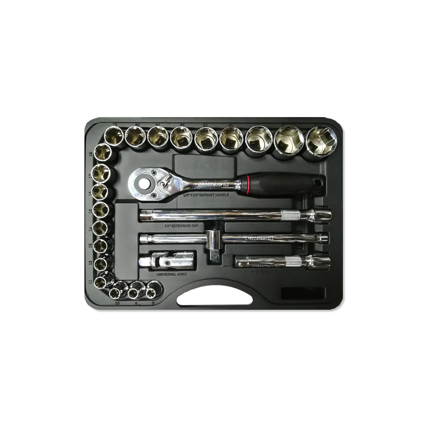 JUEGO DADO CROSSMAN 1/2 8 A 32MM 25 PIEZAS 1