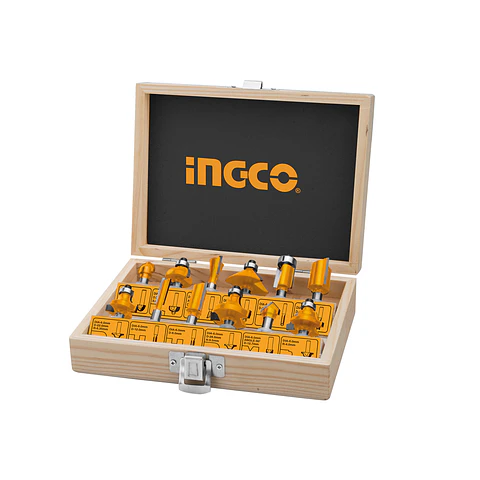 JUEGO FRESA CON 12 PIEZAS INGCO