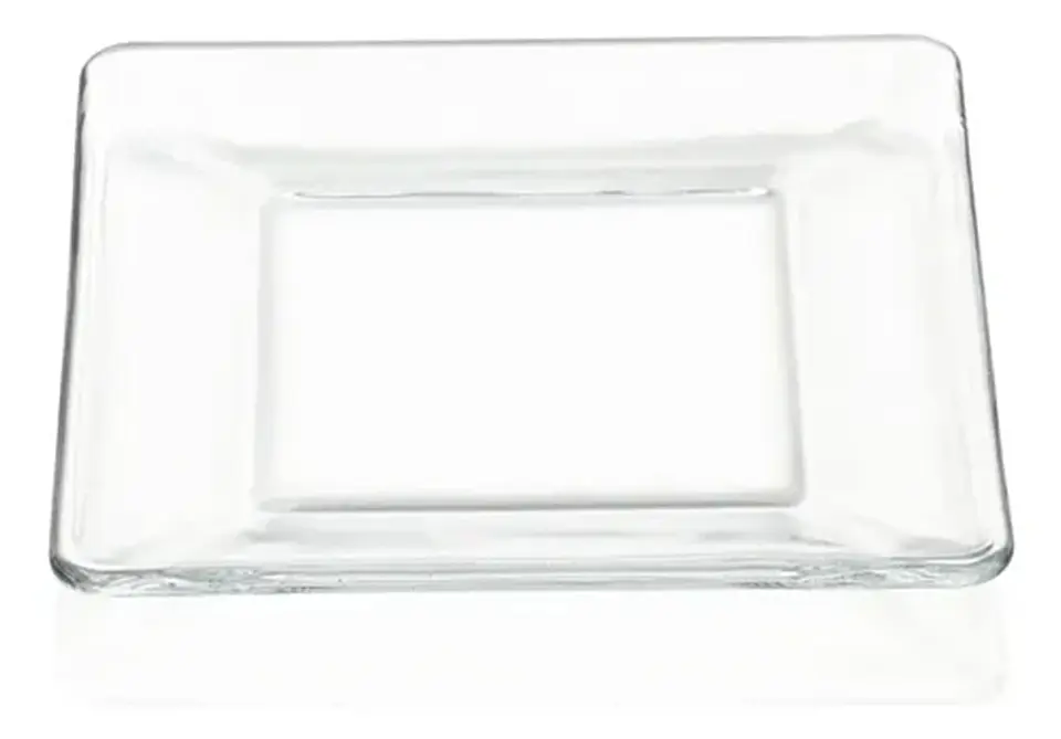 PLATO VIDRIO CUADRADO 15.2CM 1